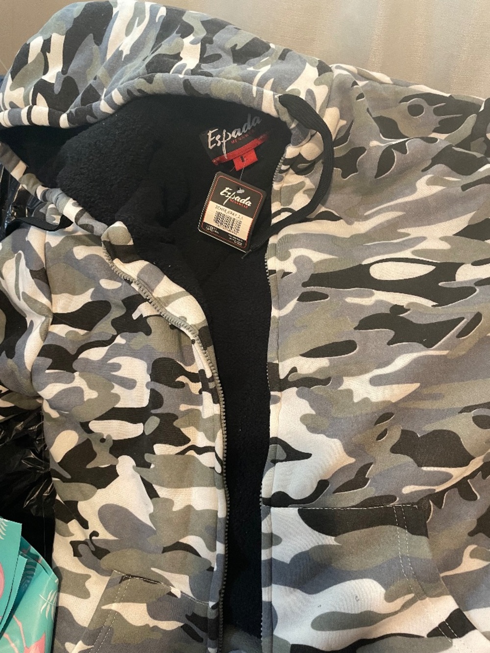 camo jacket sharpa lined